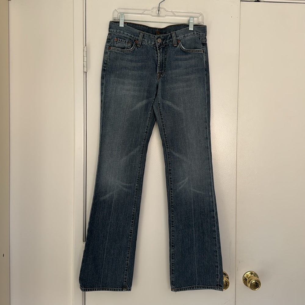7 For All Mankind Women's Boot Cut Jeans - Medium Wash Blue